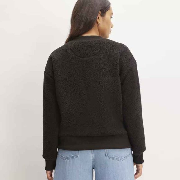 EVERLANE The ReNew Fleece Oversized Crew - Picture 3 of 4